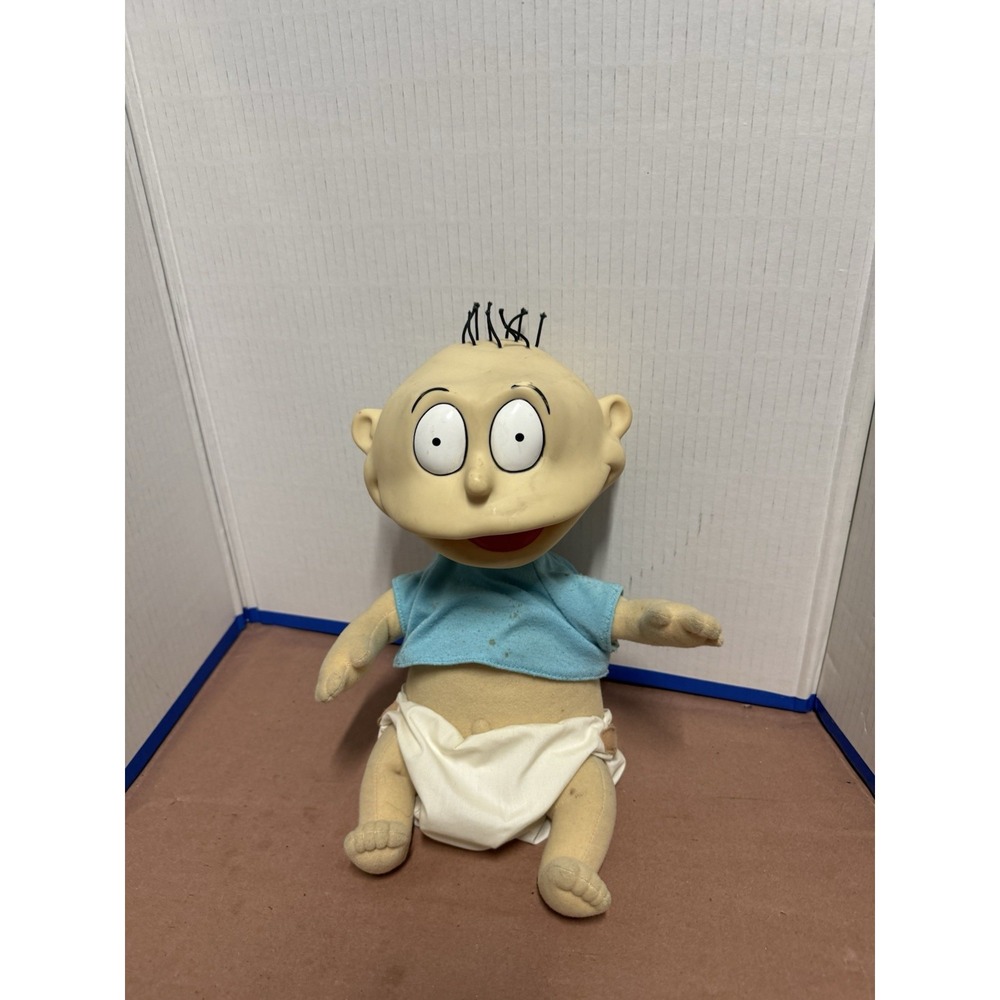 Vintage 1997 Nickelodeon Rugrats Talking Tommy Pickles Doll made by Mattel